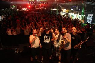 The Toasters in Budapest, Hungary 2018 with a great crowd! 